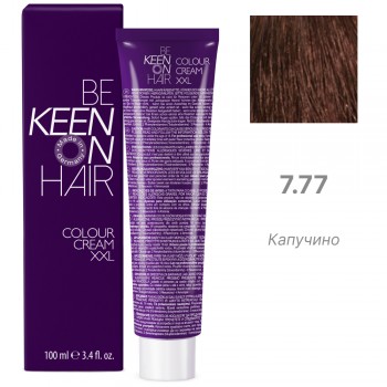 KEEN Крем-краска для волос 7.77 (капучино) 100 мл