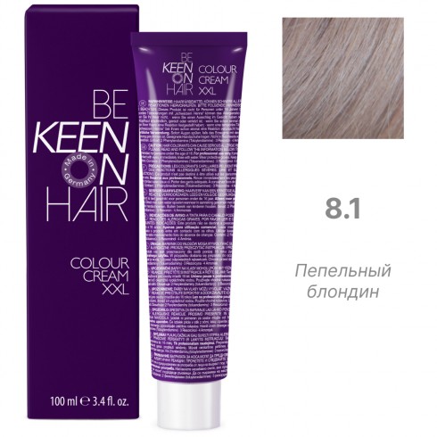 KEEN Крем-краска для волос 8.1 (пепельный блондин) 100 мл