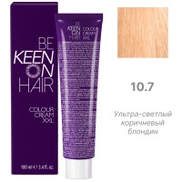 KEEN Крем-краска для волос 10.7 (ультра-светлый коричневый блондин) 100 мл