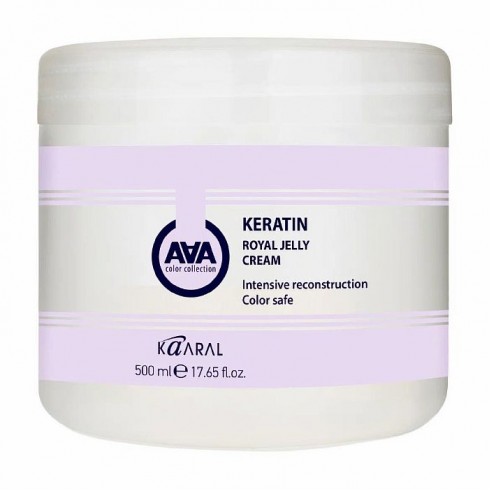 Питательная маска на основе кератина KAARAL AAA KERATIN ROYAL JELLY CREAM 500 мл