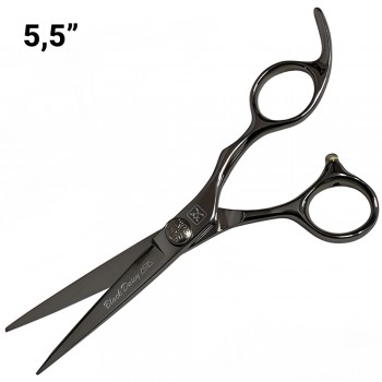 Ножницы парикмахерские Katachi Black Daisy 5,5 дюймов прямые