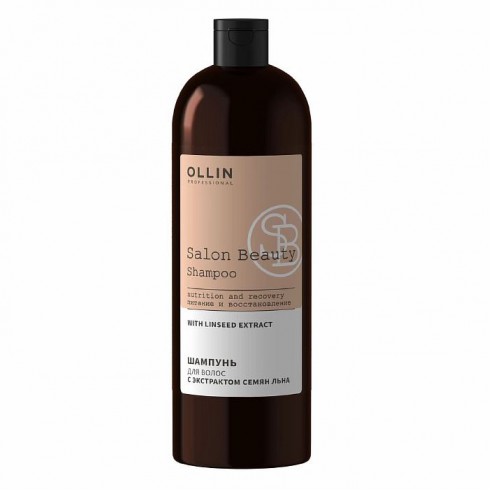Шампунь для волос с экстрактом семян льна OLLIN SALON BEAUTY 1000мл