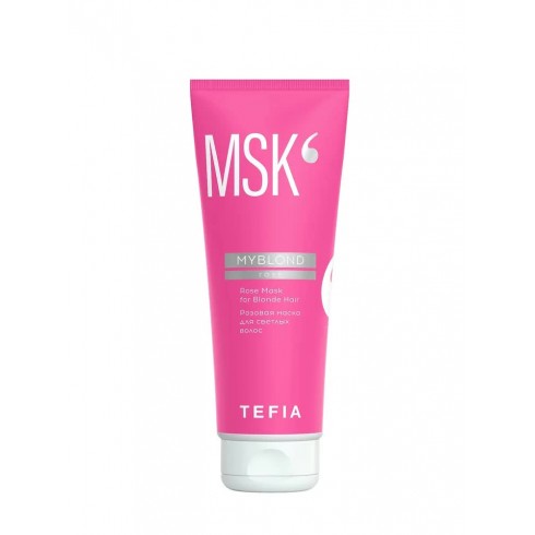 Розовая маска для светлых волос TEFIA Rose My Blond 250мл