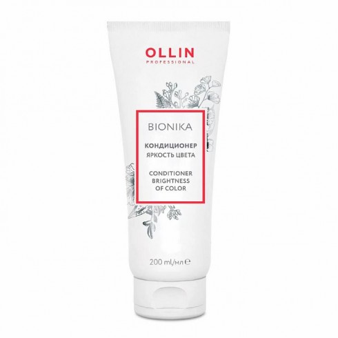 Кондиционер для окрашенных волос OLLIN BioNika Яркость Цвета 200мл