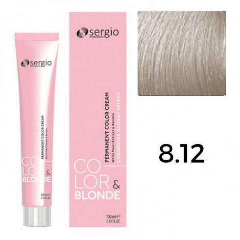 Крем-краска COLOR&BLONDE sergio professional ТОН 8.12 100мл