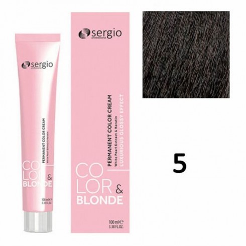 Крем-краска COLOR&BLONDE sergio professional ТОН 5 100мл
