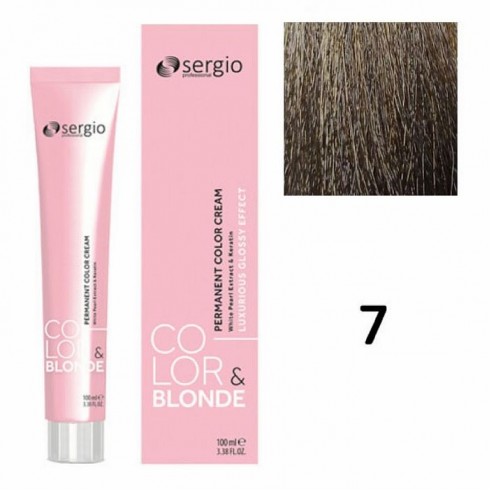 Крем-краска COLOR&BLONDE sergio professional ТОН 7 100мл