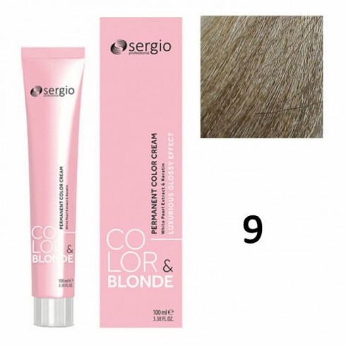 Крем-краска COLOR&BLONDE sergio professional ТОН 9 100мл