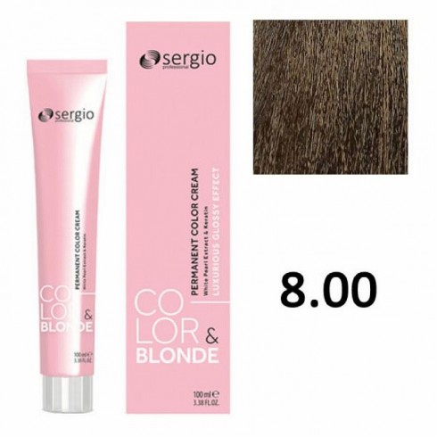 Крем-краска COLOR&BLONDE sergio professional ТОН 8.00 100мл