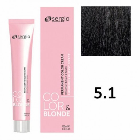 Крем-краска COLOR&BLONDE sergio professional ТОН 5.1 100мл