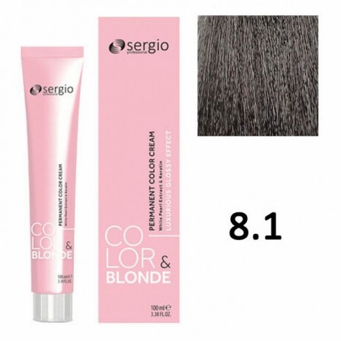 Крем-краска COLOR&BLONDE sergio professional ТОН 8.1 100мл
