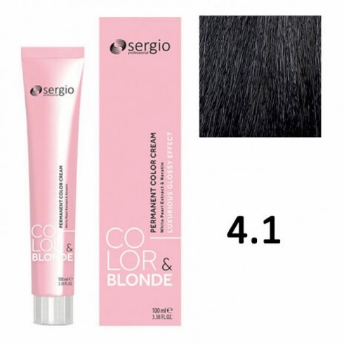 Крем-краска COLOR&BLONDE sergio professional ТОН 4.1 100мл