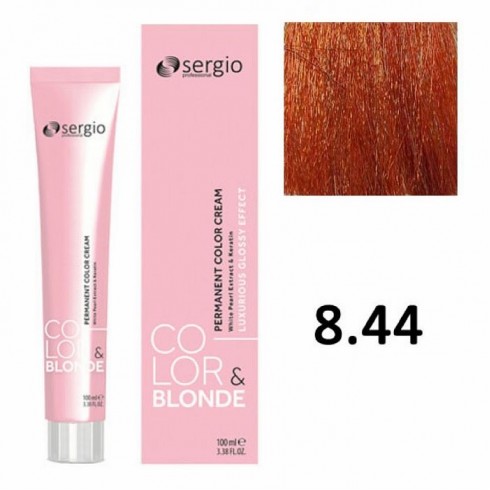 Крем-краска COLOR&BLONDE sergio professional ТОН 8.44 100мл