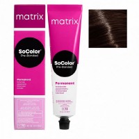 Крем-краска для волос SoColor Pre-Bonded Matrix 4M 90мл