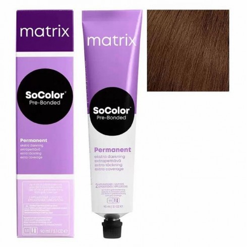 Крем-краска для седых волос SoColor Pre-Bonded Extra Coverage Matrix 506N 90мл