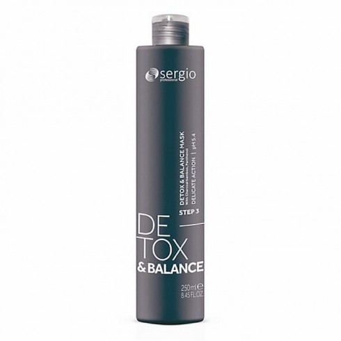 Маска для волос очищающая DETOX & BALANCE sergio professional 250 мл