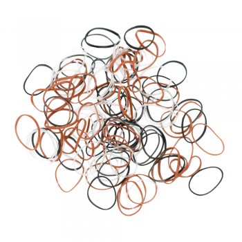 Резинки цветные "DEWAL", силиконовые, 100шт