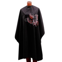 Черный пеньюар (накидка) для стрижки БАБОЧКА