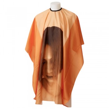 Пеньюар (накидка) для стрижки Girl оранжевый