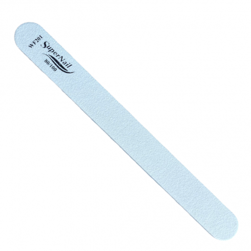 Белая пилка прямая Super Nail 80/100