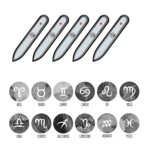 Пилка стеклянная "Bohemia" стеклянная, zodiac, 9см, маленькая