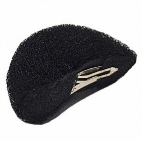 Валик для причесок POM POM черный с заколкой