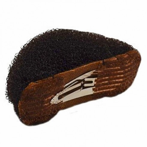 Валик для причесок POM POM коричневый с заколкой